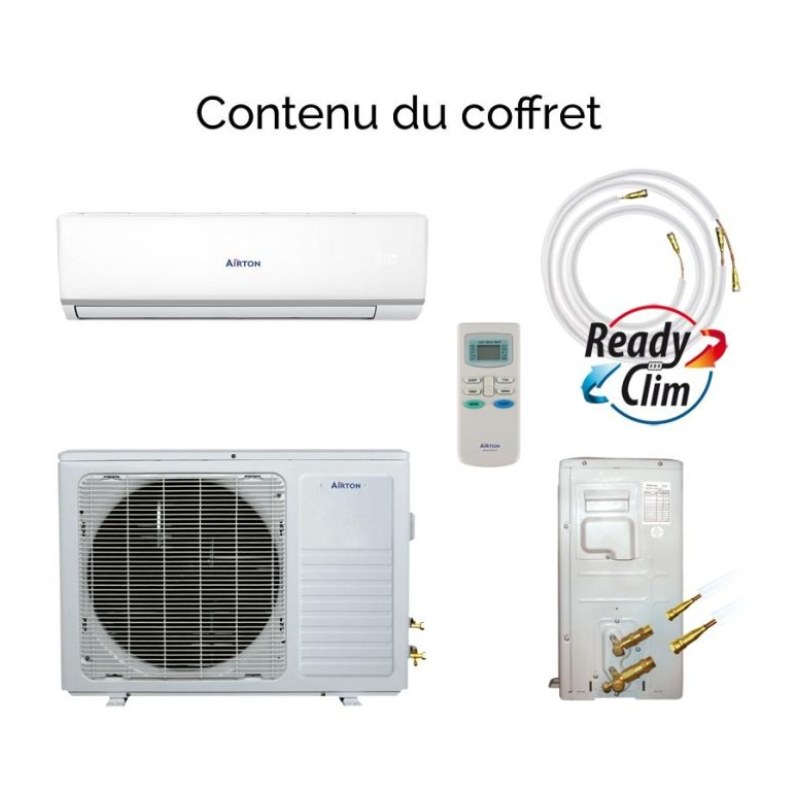 Reversible mono-split air conditioner 3500W ready-to-install ReadyClim WiFi (409731)