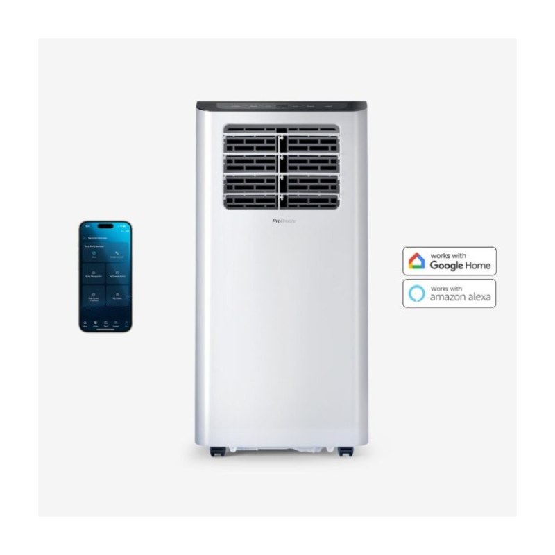 12.000 BTU 3-in-1 Mobiles Klimagerät mit Entfeuchtungsfunktion - Smart Wifi App