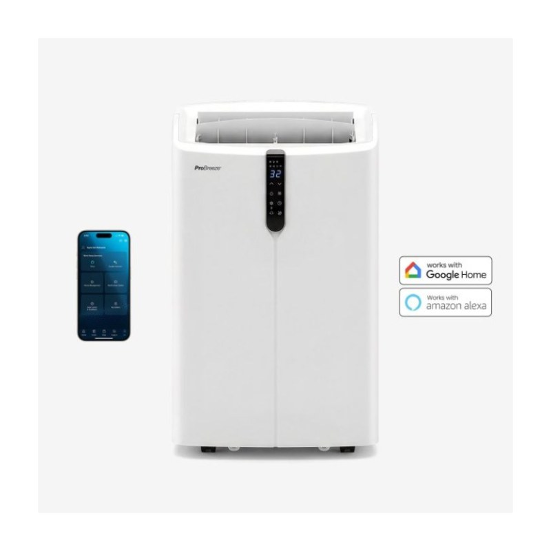 OmniCool™ 12,000 BTU 3-in-1 Ultra-leises mobiles Klimagerät mit Entfeuchtungsfunktion - Smart Wifi App