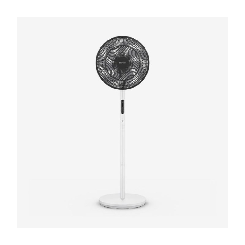 AirFlo™ Slim 109 cm Hybrid Pedestal Fan - Ultra- Quiet Air Circulator - White/Black