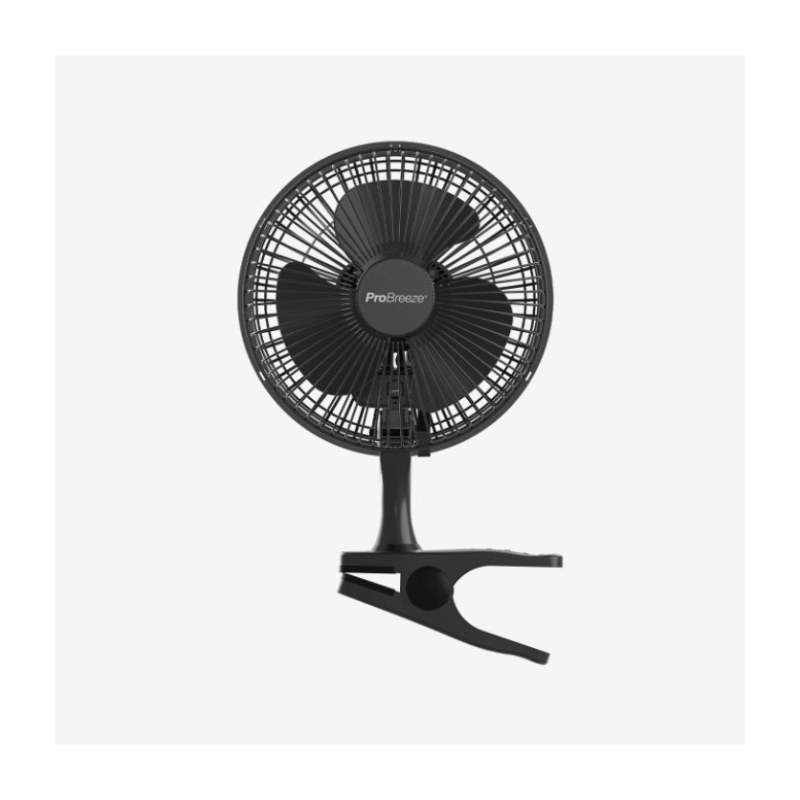 15 cm Mini Ventilador de Pinza - Ultra Quiet & High Power - Negro