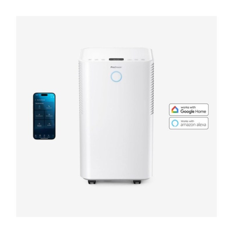 OmniDry 12L Quiet Dehumidifier with Max Extraction and Smart App Control